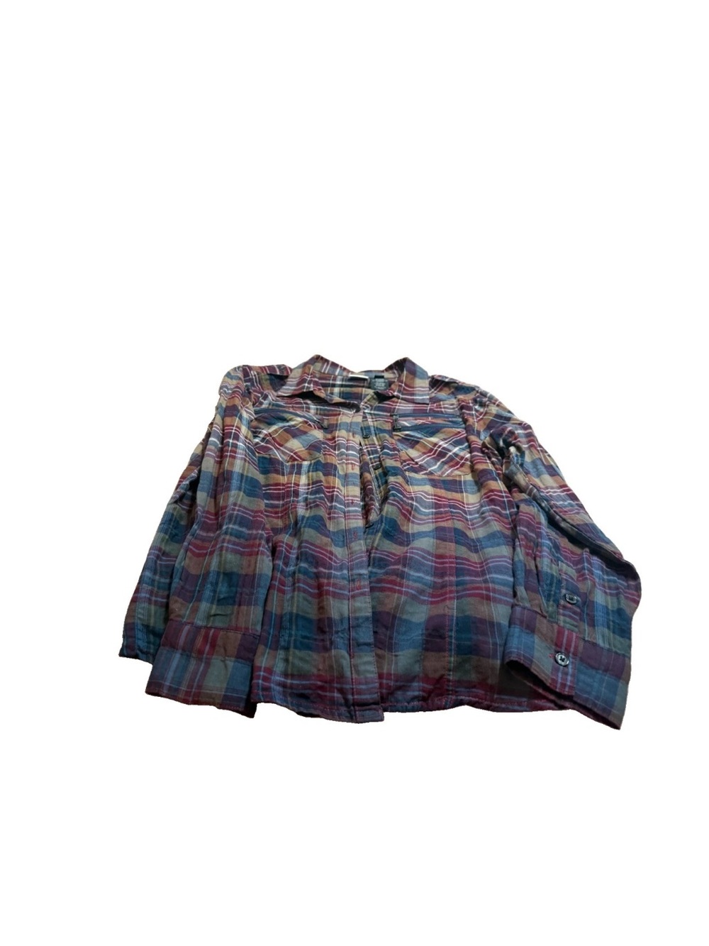 Harley Davidson Women’s Blue/Brown Long Sleeve Button Up! Size 1W